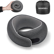 WANDER+ almohada frontal mostrando diseño ergonómico y confort