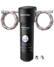 Waterdrop 10UA vista frontal del sistema mostrando diseño compacto y ahorro de espacio