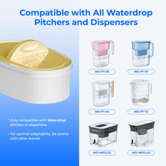 Waterdrop PF01A-P etiqueta con certificaciones NSF para confianza