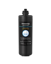Waterdrop RF10 frente del empaque mostrando el repuesto y compatibilidad