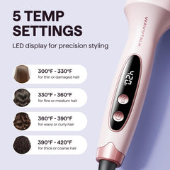 wavytalk heated bristles detail that glide and reduce frizz while styling