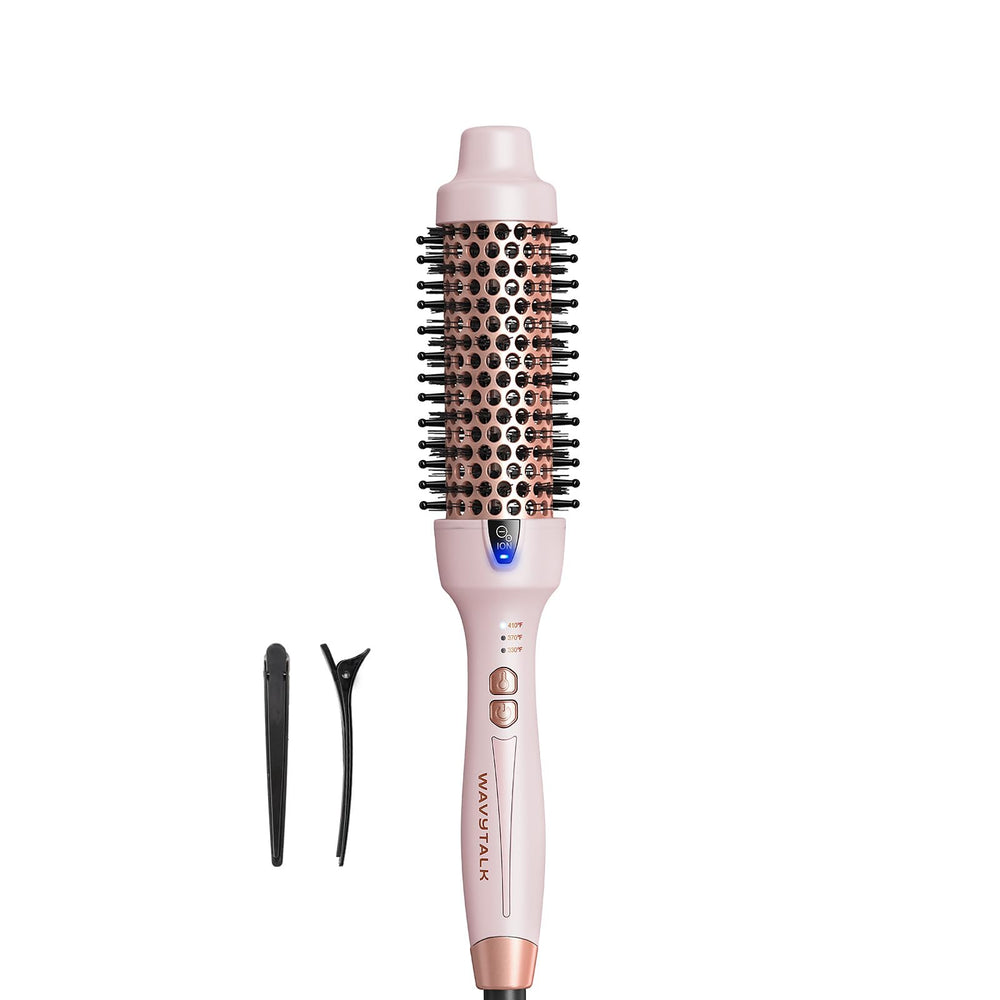 wavytalk vista frontal del cepillo con diseño ergonómico y acabado profesional