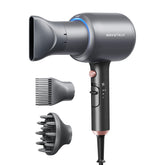 wavytalk front view of dryer showing sleek design and fast drying benefit