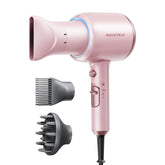 wavytalk front-angle dryer showing sleek body and controls for fast styling