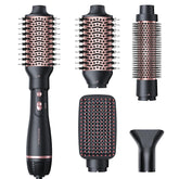 wavytalk front view of Air Sculpt set showing all attachments and compact design for convenience