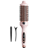 Wavytalk front view brush showing controls and LED display for easy temperature selection