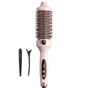 Wavytalk front view brush showing controls and LED display for easy temperature selection
