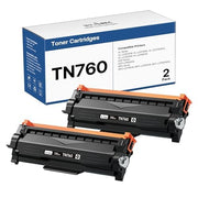 WEAREC tn760 front packaging showing two black replacement cartridges and benefits