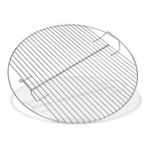 Weber cooking grate front view showing durable surface and even cooking area