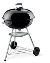 Weber Jumbo Joe front view showing compact design and cooking surface benefit