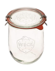 WECK tarro Tulip frontal mostrando diseño elegante y capacidad 1 litro