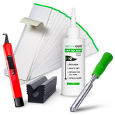 Wedge Guys empaque frontal mostrando kit completo para regrip profesional
