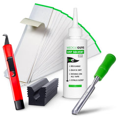 Wedge Guys empaque frontal mostrando kit completo para regrip profesional