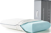 WEEKENDER almohada King frente empaquetada mostrando embalaje compacto y beneficio de envío eficiente