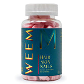 WEEM front packaging showing jar and serving suggestion for daily ease