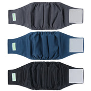 wegreeco pañal frontal del pack de 3 mostrando ajuste y colores
