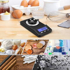 Weigh Gram bandeja de pesaje en acero inoxidable con superficie detallada para precisión