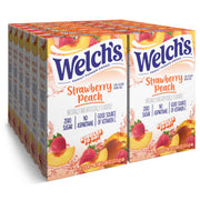 SINGLES TO GO! Welch's frente del empaque mostrando 12 cajas y 72 sobres, comodidad portátil