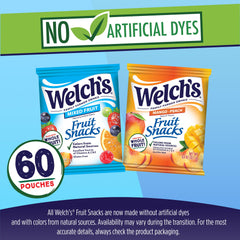 Welch's paquete individual abierto mostrando porción lista para llevar