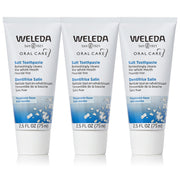 Weleda empaque frontal del pack de 3, limpieza natural y frescura