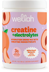 Wellah envase frontal mostrando el diseño y el sabor White Peach Nectarine, fácil identificación