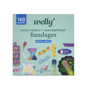 Welly pack frontal con 160 apósitos, surtido completo y práctico