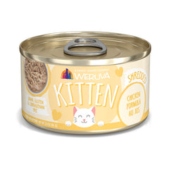 Weruva front can showing label and convenient 3 oz size for easy serving