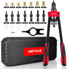 WETOLS maleta abierta mostrando kit completo, transportabilidad mejorada