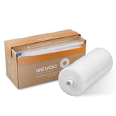 Wevac roll front packaging showing size and compatibility benefits
