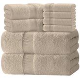 White Classic front packaging showing set and taupe shade for elegant bathroom upgrade