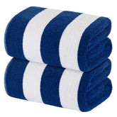 White Classic toalla frontal pack 2 mostrando rayas y tamaño grande