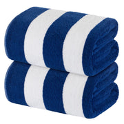 White Classic toalla frontal pack 2 mostrando rayas y tamaño grande