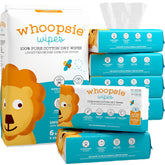 Whoopsie Wipes frente del paquete mostrando el diseño y cantidad, conveniencia inmediata