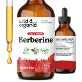 Wild & Organic bottle front view showing label and size for easy identification