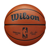 WILSON front view of outdoor basketball showing full-size regulation look and durability