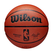 WILSON basketball front packaging showing official NBA branding and durable design
