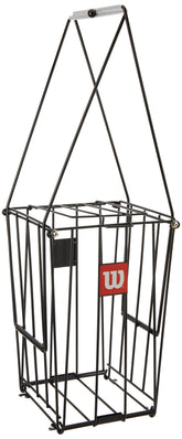 WILSON front view showing full 75-ball basket and easy access lid benefit
