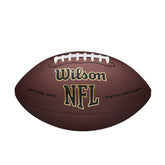 WILSON balón frontal con logo NFL mostrando diseño oficial y agarre mejorado