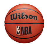 WILSON NBA Forge front view showing official NBA branding and durable play-ready design