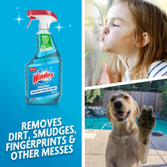 Windex boquilla en posición ON lista para rociar y facilitar limpieza