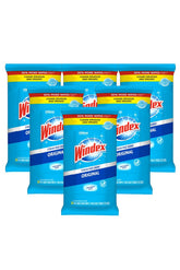 Windex front packaging showing six pouches and product branding for quick identification and convenience