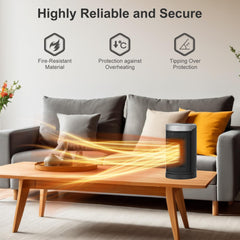 WINHL heater oscillating 70 degrees to spread warmth evenly across room