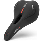 Wittkop sillín frontal mostrando forma ancha y confort para ciclismo