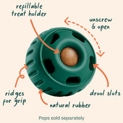 WOOF Pupsicle opened at midline for easy filling and mess-free setup