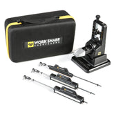 WORK SHARP front view showing full Elite sharpening kit and components benefit repeatable sharpening