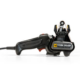Work Sharp MK2 front view showing compact unit and controls for convenient sharpening