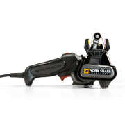 Work Sharp MK2 front view showing compact unit and controls for convenient sharpening