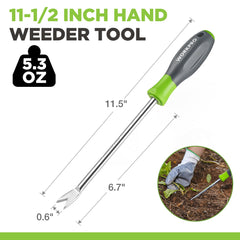 WORKPRO primer plano de la horquilla de acero inoxidable resistente y afilada