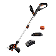 WORX WG163.8 front view showing compact 2-in-1 design and controls for easy handling
