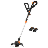 WORX WG170 front view showing controls and benefits in lightweight handling